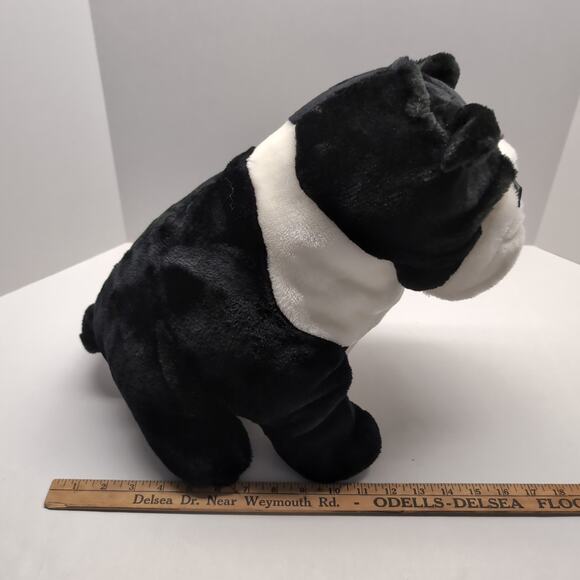 Goffa Bulldog Plush Black White Large Dog - Picture 9 of 9